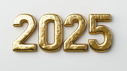 3D Font of text 2025 for new year 