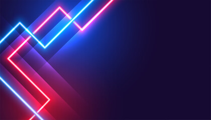 Wall Mural - glowing neon style abstract laser line background with text space