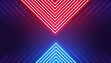 Wall Mural - neon style abstract laser beam gaming background design
