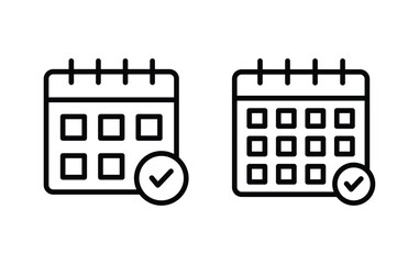 Wall Mural - calendar icon, calendar sign vector