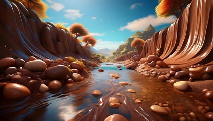 Chocolate River Landscape