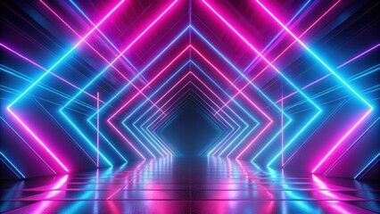 rendering of abstract neon background with glowing pink and blue lines, perfect as a wallpaper or backdrop, neon, abstract