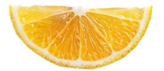 Sticker - Juicy Lemon Slice Isolated On White Background