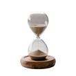 © CreativeOstad - Classic Hourglass with Sand Flowing from Top to Bottom, Symbolizing the Passage of Time, Set Against a Clean White Background to Highlight the Hourglass