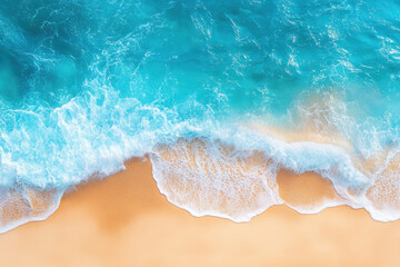 Tranquil Ocean and Sandy Beach Scene