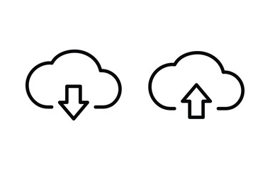 Sticker - download and upload icon