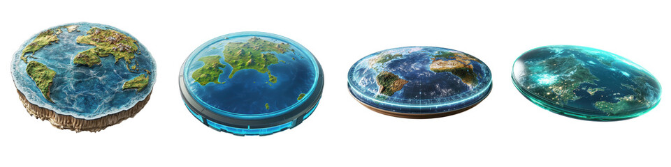 Wall Mural - vibrant digital globe and world map imagery showcasing the diverse landscapes weather patterns and i