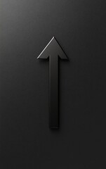 Wall Mural - Rightfacing black arrow shape element flat design top view signage theme animation vivid