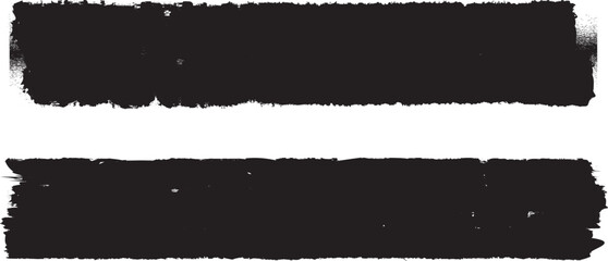 Aufkleber - Stripes pack .Grunge Paint Roller set . Vector black stripes . Distressed banner . Black stripes with rough edges. paintbrush collection .Gradient brushes . Bulge lines . Distress textured strokes