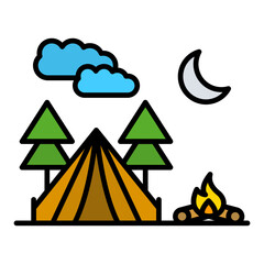 Poster - Camping Icon