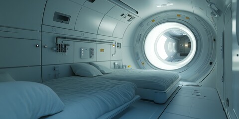 Aufkleber - a space habitat prototype, focusing on artificial gravity and sustainable life support systems.
