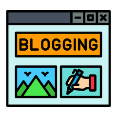 Poster - Blogging Icon