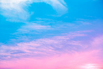 Wall Mural - colorful cloudy sky at sunset. gradient color. sky texture. abstract nature background