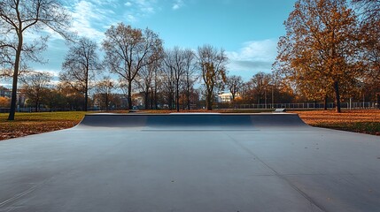 Canvas Print - Skatepark in a Fall Setting