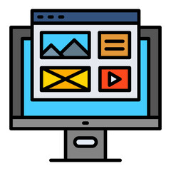 Sticker - Website design Icon