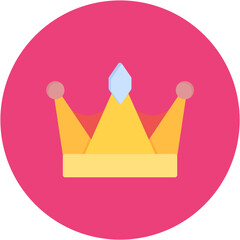 Poster - King Crown icon vector image. Can be used for Game Design.