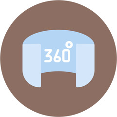 Sticker - 360 Image icon vector image. Can be used for Augmented Reality.