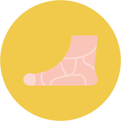 Sticker - Metatarsals icon vector image. Can be used for Human Anatomy.