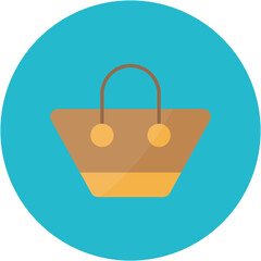 Poster - Beach Bag icon vector image. Can be used for Coastline.