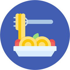 Sticker - Spaghetti icon vector image. Can be used for Italy.