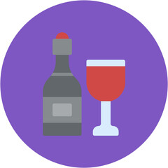 Poster - Italian Wine Bottle icon vector image. Can be used for Italy.