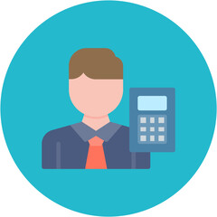 Poster - Accountant icon vector image. Can be used for Diversity.