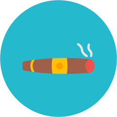 Poster - Cigar icon vector image. Can be used for Luxury.