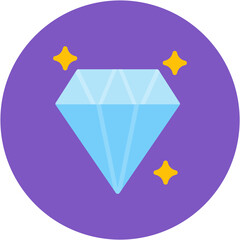 Sticker - Diamond icon vector image. Can be used for Luxury.