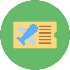 Canvas Print - Plane Ticket icon vector image. Can be used for Luxury.