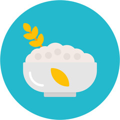 Sticker - Carbohydrates icon vector image. Can be used for Nutrition.