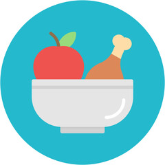 Sticker - Healthy Eating icon vector image. Can be used for Nutrition.