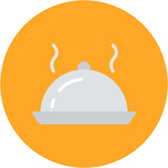 Wall Mural - Food Tray Line Icon