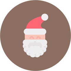 Wall Mural - Santa icon vector image. Can be used for Carnival.