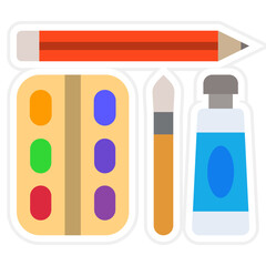 Sticker - Artist tools Icon