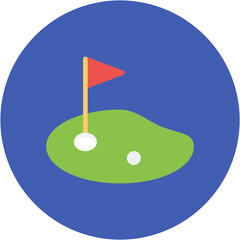 Poster - Golf Holiday icon vector image. Can be used for Golf.