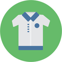 Wall Mural - Golf Shirt icon vector image. Can be used for Golf.