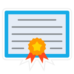 Wall Mural - Certificate Icon