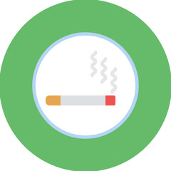 Sticker - Smoking icon vector image. Can be used for Addiction.