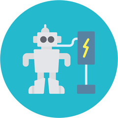 Poster - Charger icon vector image. Can be used for Robotics.