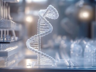 Wall Mural - DNA Double Helix: A Scientific Illustration