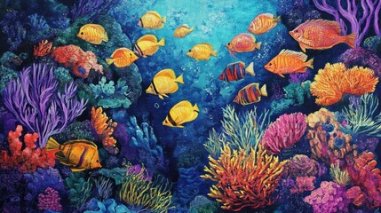 Wall Mural - Vibrant Underwater Paradise