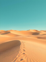 Sand dunes in the Sahara desert