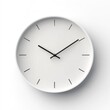 © Phoudthaphon - Modern white clock isolated on white background