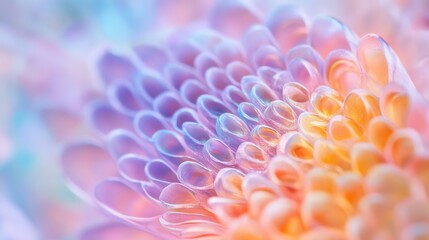 Wall Mural - Captivating macro shot of intricate patterns with vibrant colors in nature showcasing stunning textures and abstract forms