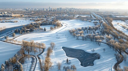 Wall Mural - Winter Wonderland Park