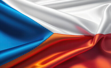 Wall Mural - czech flag for national Day or Independence Day of czech republic