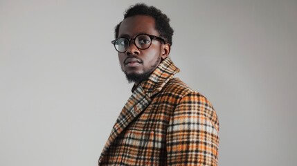 Poster - Portrait of a Man Wearing Glasses