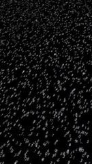 Wall Mural - endless quantity of numbers flying and blinking in digital space. animation. business or hacking tec