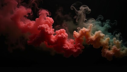 vibrant smoke art in motion