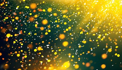 Wall Mural - Shimmering Green Confetti: A Festive Background of Glittering Particles for Holiday Celebrations